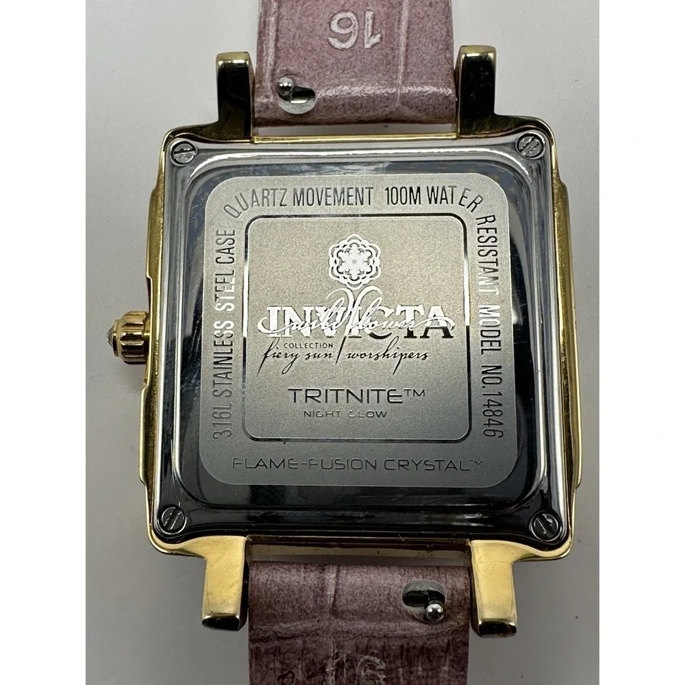 Invicta 14846 Ladies‎ Tritnite Night Glow Wildflower New Battery 33MM 8